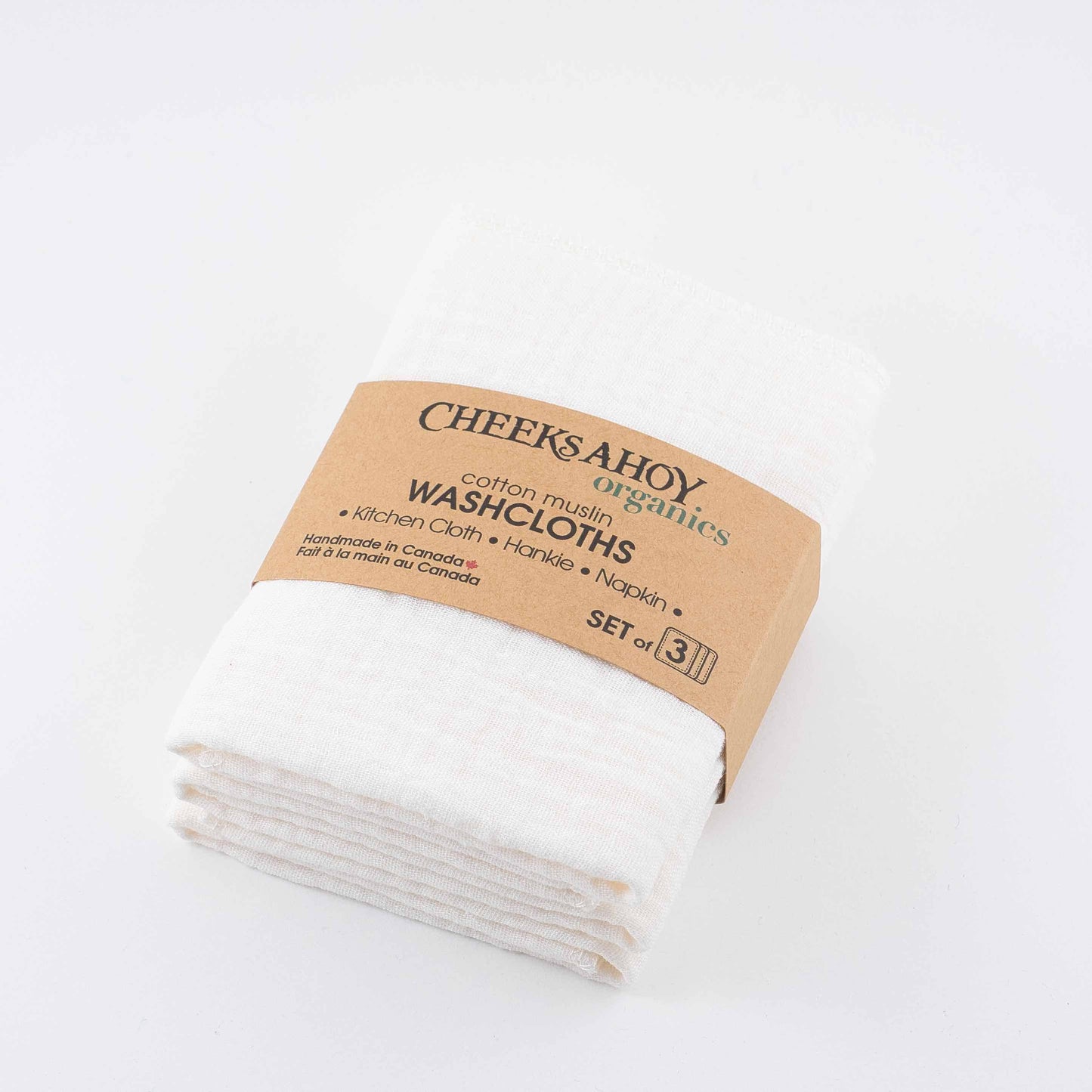 Washcloths - Organic Muslin