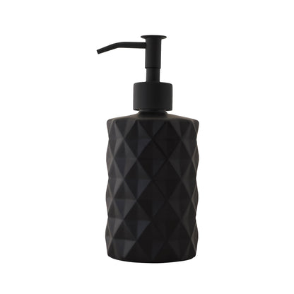 Slim Pump Diamond Pattern Glass Liquid Soap Dispenser