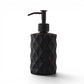 Slim Pump Diamond Pattern Glass Liquid Soap Dispenser