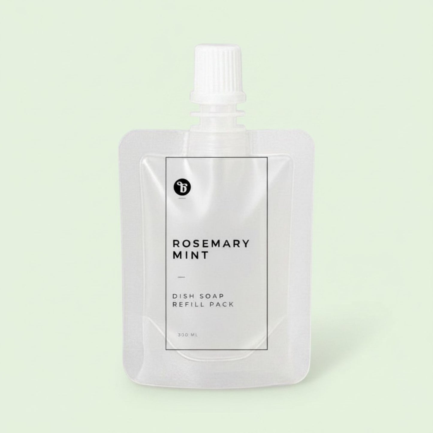 Rosemary Mint Dish Soap Refill Pouch 300 mL